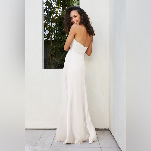 Watters Duran Ballet Slipper / Ivory Bridesmaid Dress - Picture 2 of 4